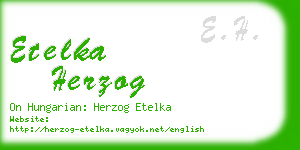 etelka herzog business card